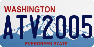 WA license plate ATV2005