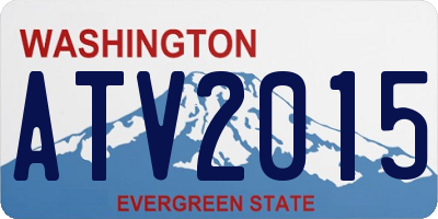 WA license plate ATV2015