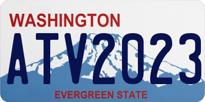 WA license plate ATV2023