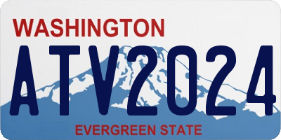 WA license plate ATV2024