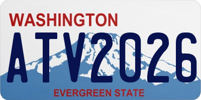 WA license plate ATV2026