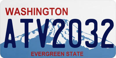 WA license plate ATV2032