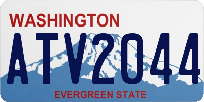 WA license plate ATV2044