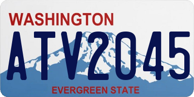 WA license plate ATV2045