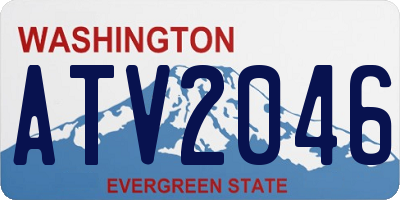 WA license plate ATV2046