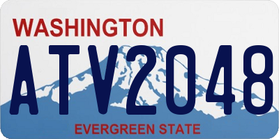 WA license plate ATV2048