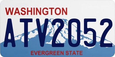 WA license plate ATV2052