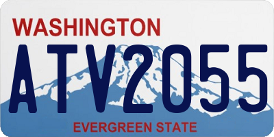 WA license plate ATV2055