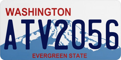 WA license plate ATV2056