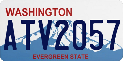 WA license plate ATV2057