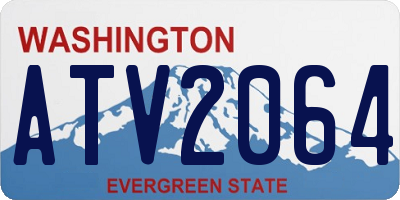 WA license plate ATV2064