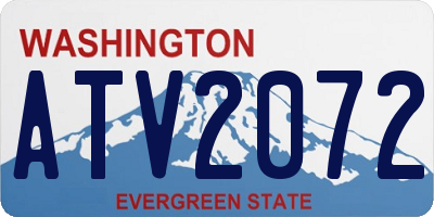 WA license plate ATV2072