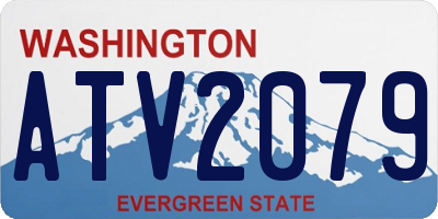 WA license plate ATV2079