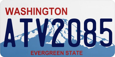 WA license plate ATV2085