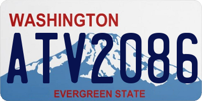WA license plate ATV2086