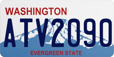 WA license plate ATV2090