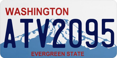 WA license plate ATV2095