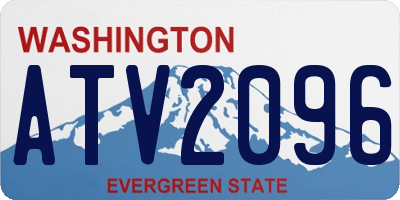 WA license plate ATV2096