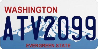 WA license plate ATV2099