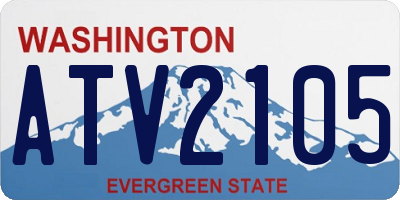 WA license plate ATV2105