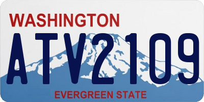 WA license plate ATV2109
