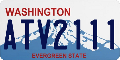WA license plate ATV2111