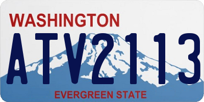 WA license plate ATV2113