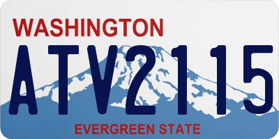 WA license plate ATV2115