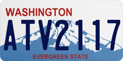 WA license plate ATV2117