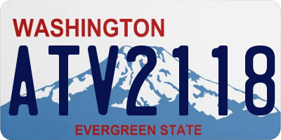 WA license plate ATV2118