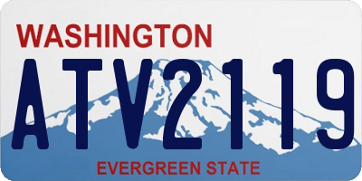 WA license plate ATV2119