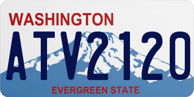 WA license plate ATV2120