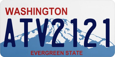 WA license plate ATV2121