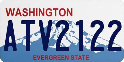 WA license plate ATV2122