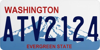 WA license plate ATV2124
