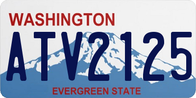 WA license plate ATV2125