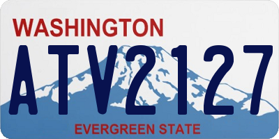 WA license plate ATV2127