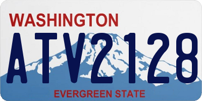 WA license plate ATV2128