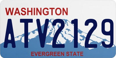 WA license plate ATV2129