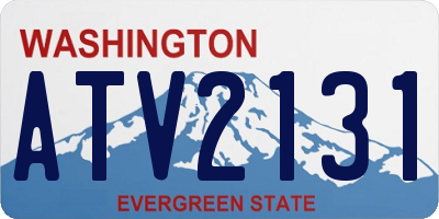 WA license plate ATV2131