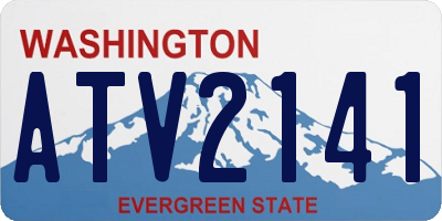 WA license plate ATV2141