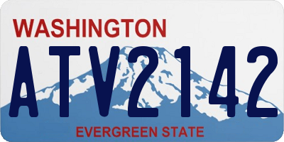 WA license plate ATV2142