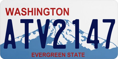 WA license plate ATV2147