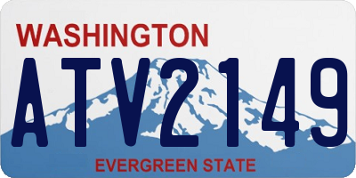 WA license plate ATV2149