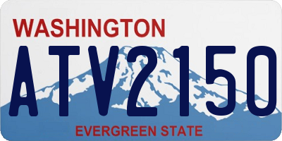 WA license plate ATV2150