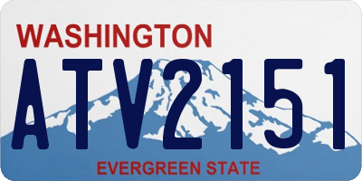 WA license plate ATV2151