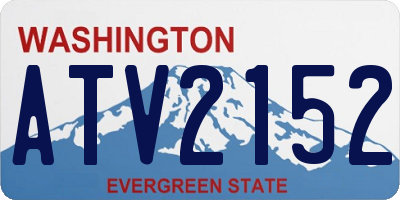 WA license plate ATV2152