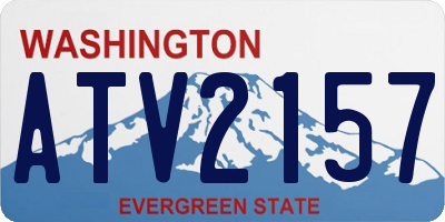 WA license plate ATV2157