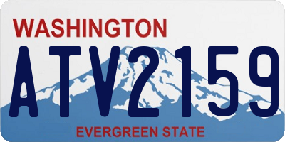 WA license plate ATV2159