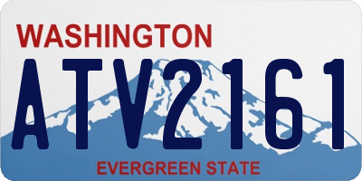 WA license plate ATV2161